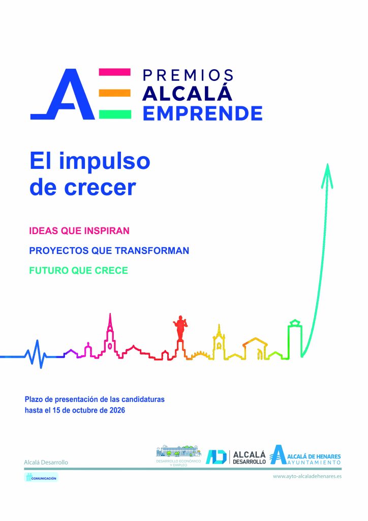 Alcalá Desarrollo lanza la XIII edición de los Premios “Alcalá Emprende” para reconocer el talento y la iniciativa emprendedora de Alcalá de Henares